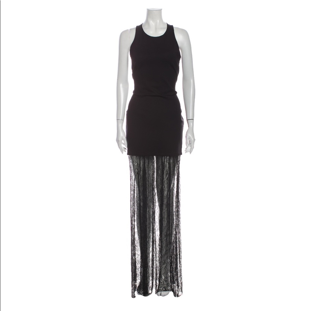 SOLD ✨HP✨ NWT Maje Elue Lace Bottom Maxi Dress French 3, M/L